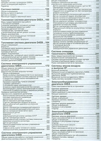 Hyundai Santa Fe. Модели 2006-2009 гг. выпуска с бензиновым G6EA (2,7 л.) и дизельным D4EB (2,2 л. Common Rail) двигателями. Руководство по ремонту и техническому обслуживанию - фото 3