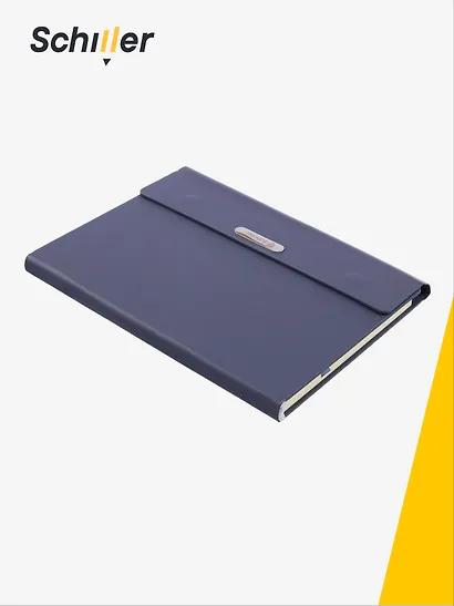 Книга для записей А5, 100 листов в клетку, на магните, синяя, Schiller - фото 2