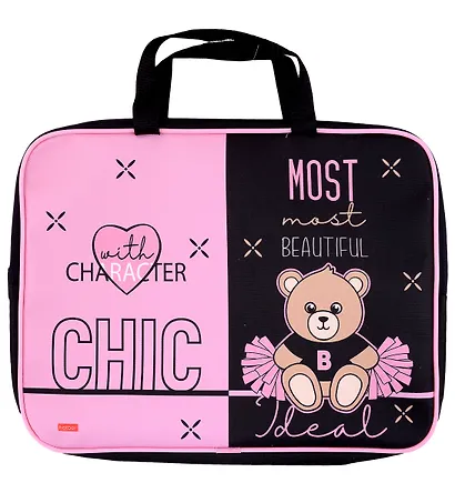 Папка для тетрадей "Модный сезон", молния, ручки, А4 - фото 1