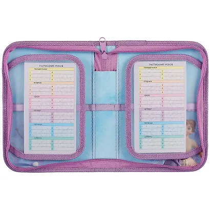 Пенал 1отд. "Холодное сердце" 20*14, молния, 2 откидн.планки, ткань, инд.уп. - фото 3