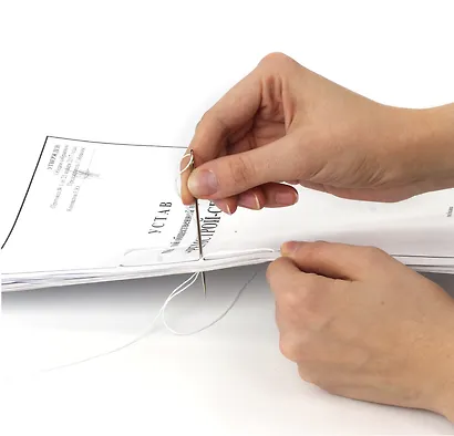 Нить лавсановая 1000м для прошивки документов, белая, диаметр 1мм - фото 5