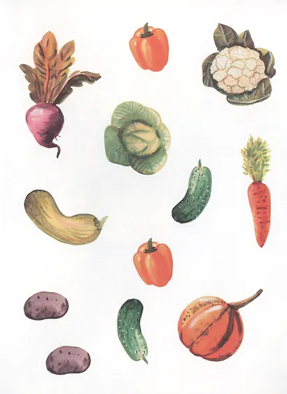 Многоразовые наклейки. Огород - фото 4