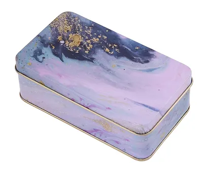 Шкатулка Мрамор (прямоугольная) (металл) (12х6) - фото 8