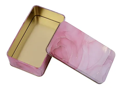 Шкатулка Мрамор (прямоугольная) (металл) (12х6) - фото 5