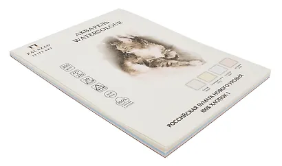 Планшет для акварели А4 04цв 20л "Акварельный котик" 250г/м2, 100%хлопок - фото 2