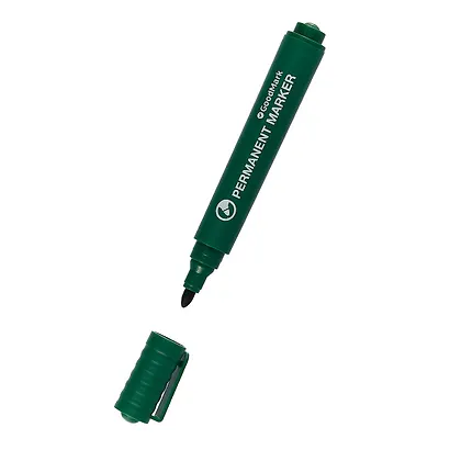 Маркер перманентный GoodMark, зеленый 2,5 мм - фото 2
