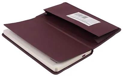 Планинг недат. 64л "Joy Book" брауни, карманный, иск.кожа 7Б, скругл.углы, тонир.блок, резинка, офсет, ляссе - фото 3