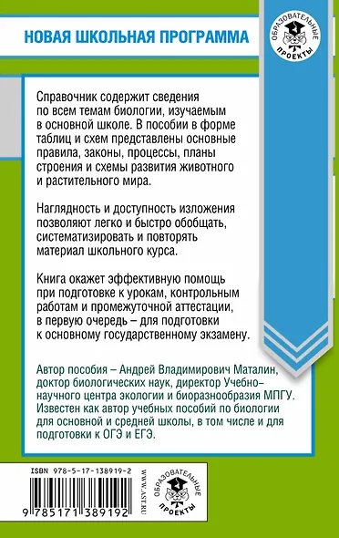 ОГЭ. Биология в таблицах и схемах для подготовки к ОГЭ - фото 2