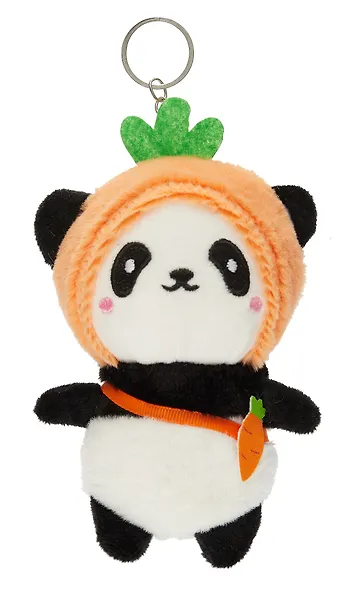 Брелок Панда Кигуруми (фрукты) (текстиль) (13 см) (12-00702-003) - фото 1