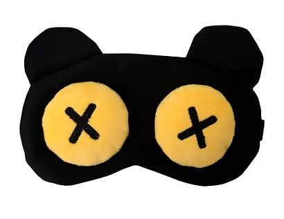 Маска для сна Мордочка с объемными глазами крестиками (плюш) (пакет), Lafilaf - фото 2