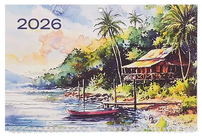 Календарь 2026г 230*335 "Пейзажи России" настенный, на спирали - фото 2