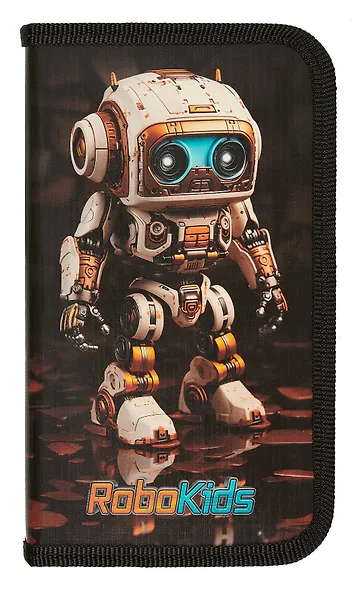 Пенал 1отд. "Робо" 19*11,5см, молния, глянц. ламин., таблица умножения, инд.уп. - фото 5