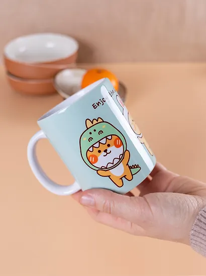Кружка Kawaii Зверюшки (керамика) (330мл) - фото 7