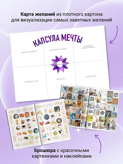 Капсула мечты: измени реальность, создай будущее (карта желаний в тубусе) - фото 4