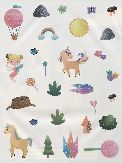 Феи и единороги. Книжка с наклейками - фото 4