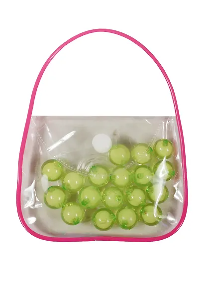 Бусины в сумочке с леской, 14 мм, салатовый (11-08431-5) - фото 1