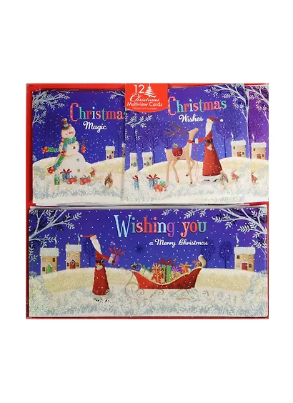 Набор Конверты с открытками Синий Дед Мороз (11055300) (упаковка) - фото 1