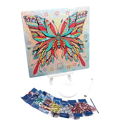 Арт-терапия. Алмазные узоры. Тропическая бабочка. 20*20см Арт.06420 - фото 3