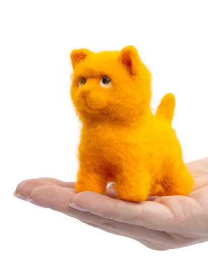 Набор для творчества. Валяние из шерсти "Котик" - фото 7