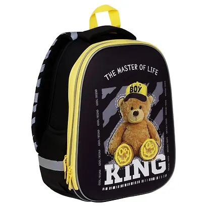 Ранец "King" 2 отделения, 39*30*18 см, 2 кармана, анатомическая спинка, пенал, мешок для обуви - фото 1