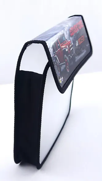 Папка для тетрадей А5 "Внедорожник красный" липучка, Оникс - фото 2