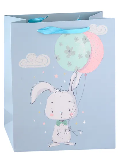 Пакет А4 32*26*12 "Зайка" дет., бум.мат - фото 1