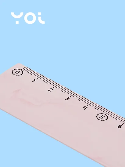 Линейка Yoi, Marble, 20 см, в ассортименте - фото 2