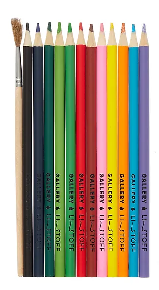 Карандаши цветные 12 цветов, акварельные "Фантазия", кисточка, Listoff - фото 2