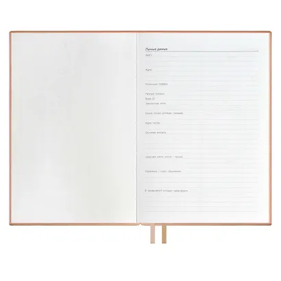 Ежедневник учителя А5 160л "ШЕВРЕТ РОЗОВЫЙ" кожзам, блинт.тисн., цветн.срез, два ляссе, закладка из иск.кожи - фото 5