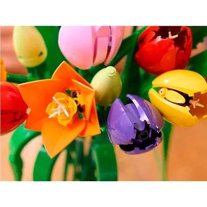 11501 Конструктор LEGO Botanicals Букет тюльпанов, 576 деталей, возраст 18+ - фото 7