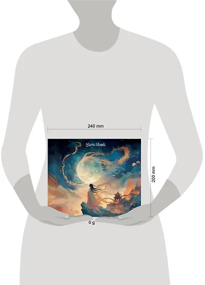 Скетчбук 240*200 48л "Маньхуа" твердый переплет - фото 6