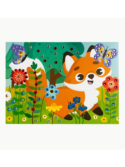 Набор для творчества. Рисунок из страз "Лисёнок" - фото 2