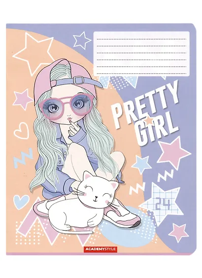 Тетрадь в клетку Academy Style, "Крутые девчонки", 24 листа - фото 4