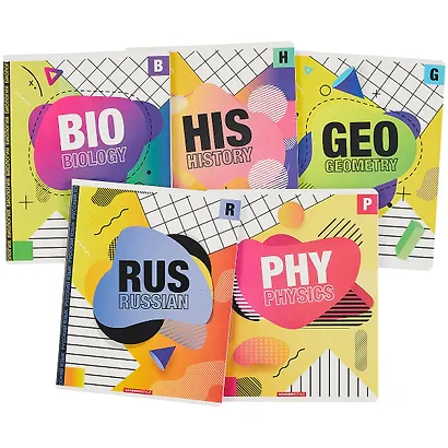Тетради предметные Academy Style, Neo memphis, 48 листов, 10 штук - фото 3
