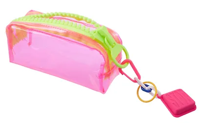 Пенал-косметичка с большой молнией "Neon combi" ПВХ, ассорти - фото 5