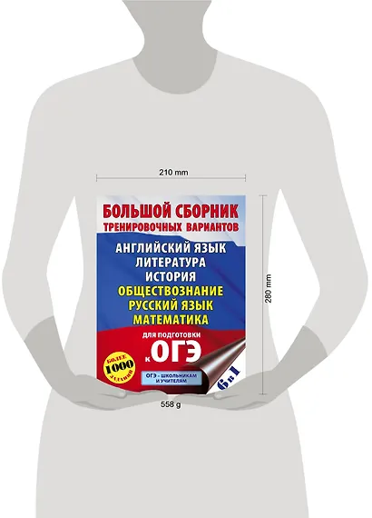 ОГЭ. Большой сборник тренировочных вариантов (6 в 1). Английский язык. Литература. История. Обществознание.Русский язык. Математика - фото 3