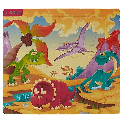 Магнитная рамка-пазл Динозавры 19,5х17, 2 вида в ассортименте - фото 2