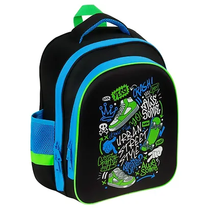 Ранец "Crash" 2 отделения, 35*29*12 см, 2 кармана, анатомическая спинка - фото 1