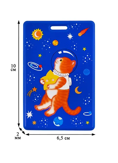 Чехол для карточек. Котик со звездой в космосе (ДГ2020-243) - фото 3