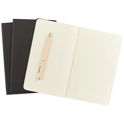 Набор книг для записей Moleskin Cahier Journal Large, 3 штуки, чёрные, 40 листов, А5 - фото 4