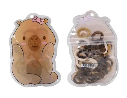 Набор резиночек в пакетике «Капибара», 40 штук, кофейная коллекция, Lafilaf - фото 2