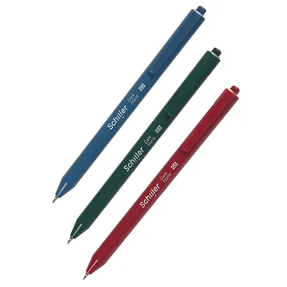 Ручки шариковые автоматические синие 12 штук "Dark Matte" 0,5 мм, в ассортименте, Schiller - фото 7