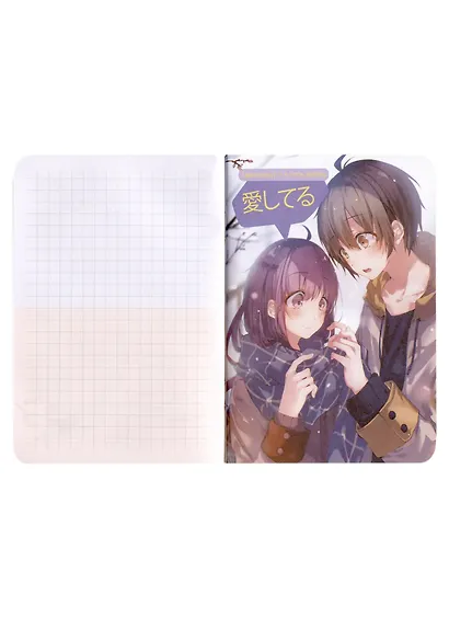 Записная книжка 120*170 32л кл. "Аниме-блокнот 2" карт.обл., мат.ламинация, выб.УФ-лак, ассорти - фото 4