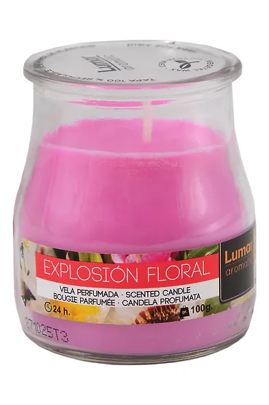 Свеча ароматическая в стакане Explosion Floral (100г) (900403) - фото 1