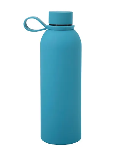 Термобутылка синяя (металл, софт тач) (500мл) (12-16091-202505-B3) - фото 2