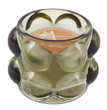 Свеча в стакане зеленая (стекло) (8,5х6,5) (12-250105-G10) - фото 1