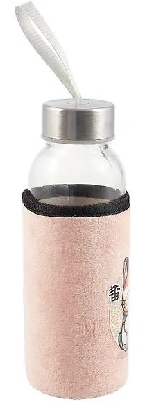 Бутылка в чехле велюр Котик Манэки-нэко (бэби) (стекло) (300мл)(12-7599-MN1) - фото 6