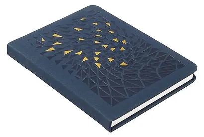 Записная книжка А6 80л кл. "GALLERY. Ночной  (NEW)" иск.кожа с поролоном, термотиснение, ляссе, скругл.углы, инд.уп. - фото 2