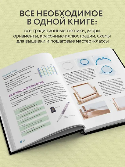 Русская вышивка от А до Я. Базовый курс. 85 техник, стежков, мотивов, сюжетов + 20 народных орнаментов - фото 5