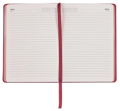 Ежедневник недат. А6+ 136л "SOFT TOUCH" ягодный, интегр.переплет, иск.кожа, тонир.блок, скругл.углы, запечат.торец, ляссе, инд.уп - фото 3